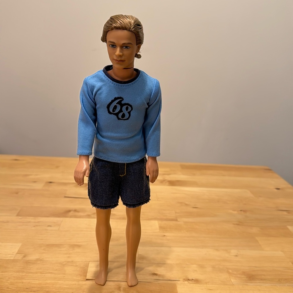 Ken Barbie Doll Rooted Blonde Hair Mattel